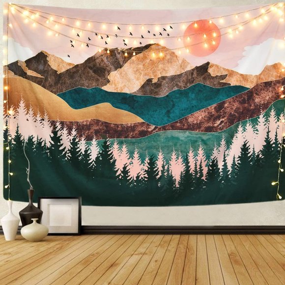 Urban Outfitters Other - Nature Forest Tree Mountain Tapestry Wall Decor